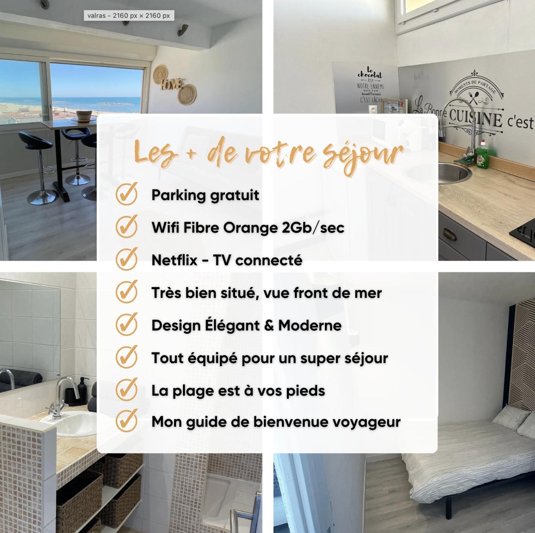 Superbe Appartement Vue Sur Mer Valras-Plage Exterior photo